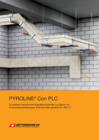 PYROLINE® Con PLC Brandschutzkanäle aus Beton