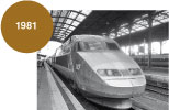 1981 - Der schnellste Zug der Welt, der TGV, startet in Frankreich 