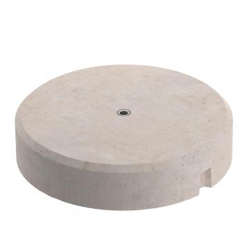 Socle en béton 16 kg min. avec filetage intérieur