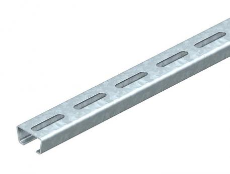 Rail d'ancrage AML3518, ouverture de 16,5 mm, FS, perforé 1000 | 35 | 18 | 1,5 | acier | galvanisé sendzimir