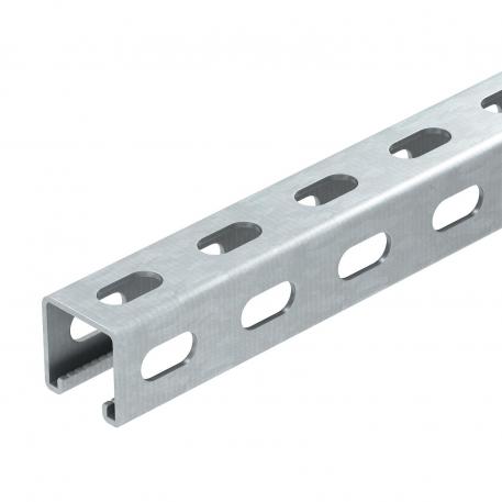 Rail de montage MS4141, largeur de ouverture 22 mm, FT, perforation latérale 1000 | 41 | 41 | 2,5 | galvanisé à chaud par trempage