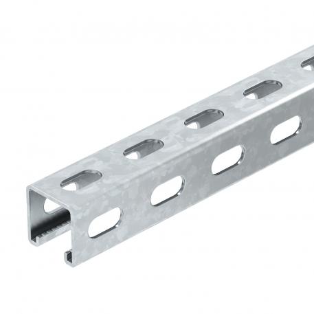 Rail de montage MS4141, fente 22 mm, FS, perforation latérale 1000 | 41 | 41 | 2,5 | galvanisé sendzimir