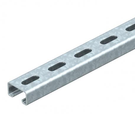 Rail de montage MS4121, fente 22 mm, FS, perforé  2000 | 41 | 21 | 2 | galvanisé sendzimir