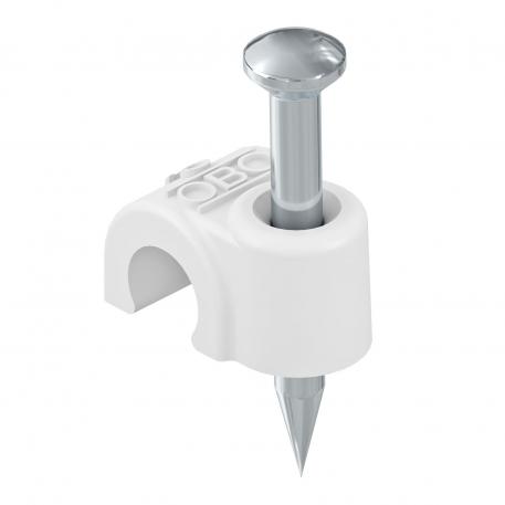 Clip isolant à clou type 2009, blanc pur 35 | 9 | 2,0x35 | blanc pur; RAL 9010