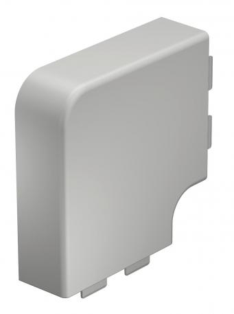 Calotta curva piana, per canale tipo WDK 40110  | 110 | grigio chiaro; RAL 7035