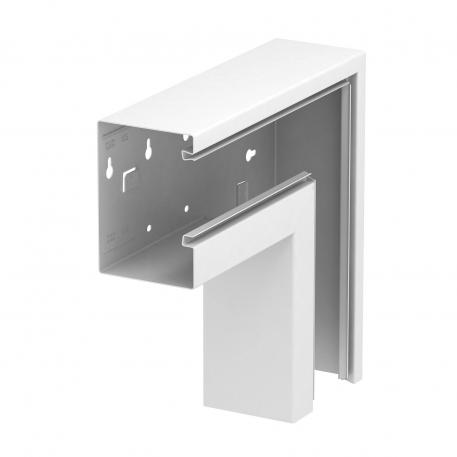 Angle plat, symétrique, convexe, pour goulotte d'appareillage Rapid 80, type GS-A90130 130 | 90 | blanc pur; RAL 9010