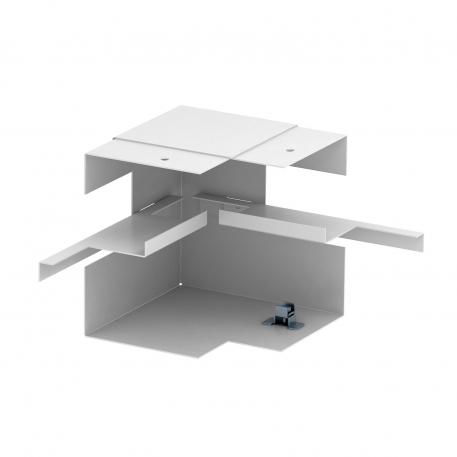 Angle intérieur, asymétrique, pour goulotte d'appareillage Rapid 80, type GS-A90130 blanc pur; RAL 9010