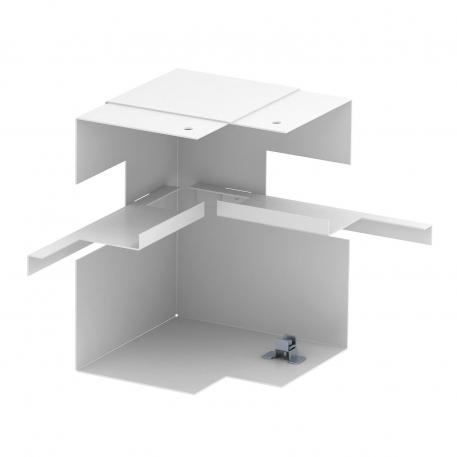 Angolo interno, asimmetrico, per canale incasso apparecchi Rapid 80 tipo GS-A90170 bianco; RAL 9010