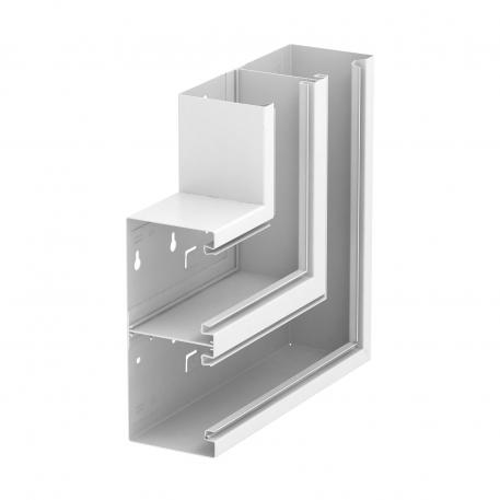 Flachwinkel, symmetrisch, steigend, doppelt, für Geräteeinbaukanal Rapid 80 Typ GS-D90210 210 | 90 | reinweiß; RAL 9010