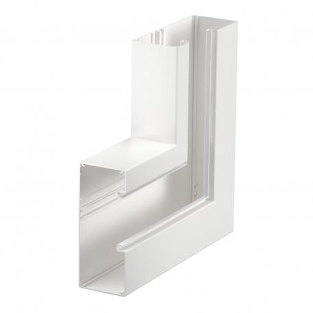 Angle plat, asymétrique, concave, pour goulotte d'appareillage Rapid 80, type GA-A70170 170 | 70 | blanc pur; RAL 9010