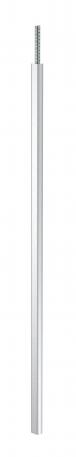 Colonne de distribution, type ISSRM45F 2300 | Socle | aluminium | blanc pur; RAL 9010 | 