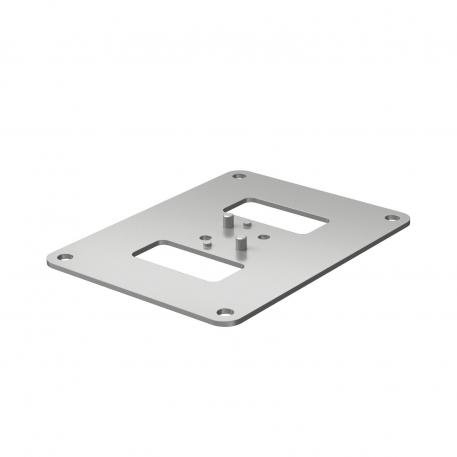 Plaque de sol pour ISS70110 170 | 130 | 3 | aluminium blanc RAL 9006