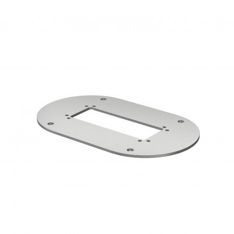 Plaque de sol pour 70140 205 | 124 | 3 | aluminium blanc RAL 9006