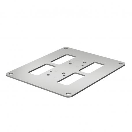 Plaque de sol pour ISS140110 170 | 200 | 3 | aluminium blanc RAL 9006