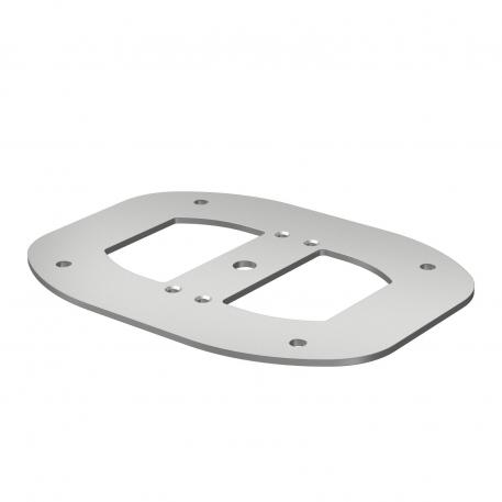 Plaque de sol pour ISSDM45 185 | 135 | 3 | aluminium blanc RAL 9006