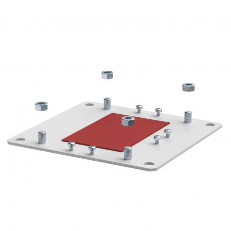 Contropiastra derivazione a T bianco; RAL 9010