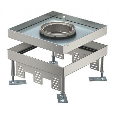 Cassette réglable en hauteur pour charges lourdes sortie tube, RKFNSL, taille nominale 9, acier inoxydable 110 | 155 | 21 | 110 | 9 | IP55